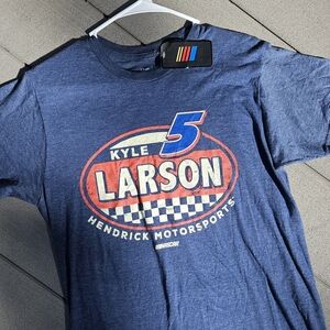 Nascar Blue Kyle Larson Short Sleeve Tee